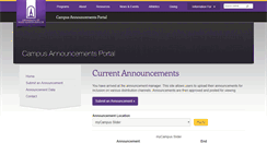 Desktop Screenshot of announce.umhb.edu