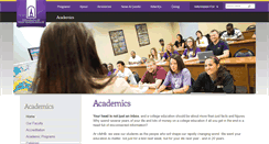 Desktop Screenshot of academics.umhb.edu