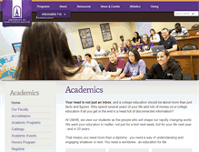 Tablet Screenshot of academics.umhb.edu