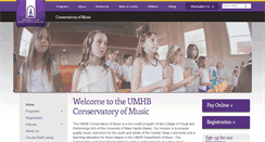 Desktop Screenshot of conservatory.umhb.edu