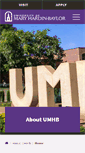 Mobile Screenshot of about.umhb.edu